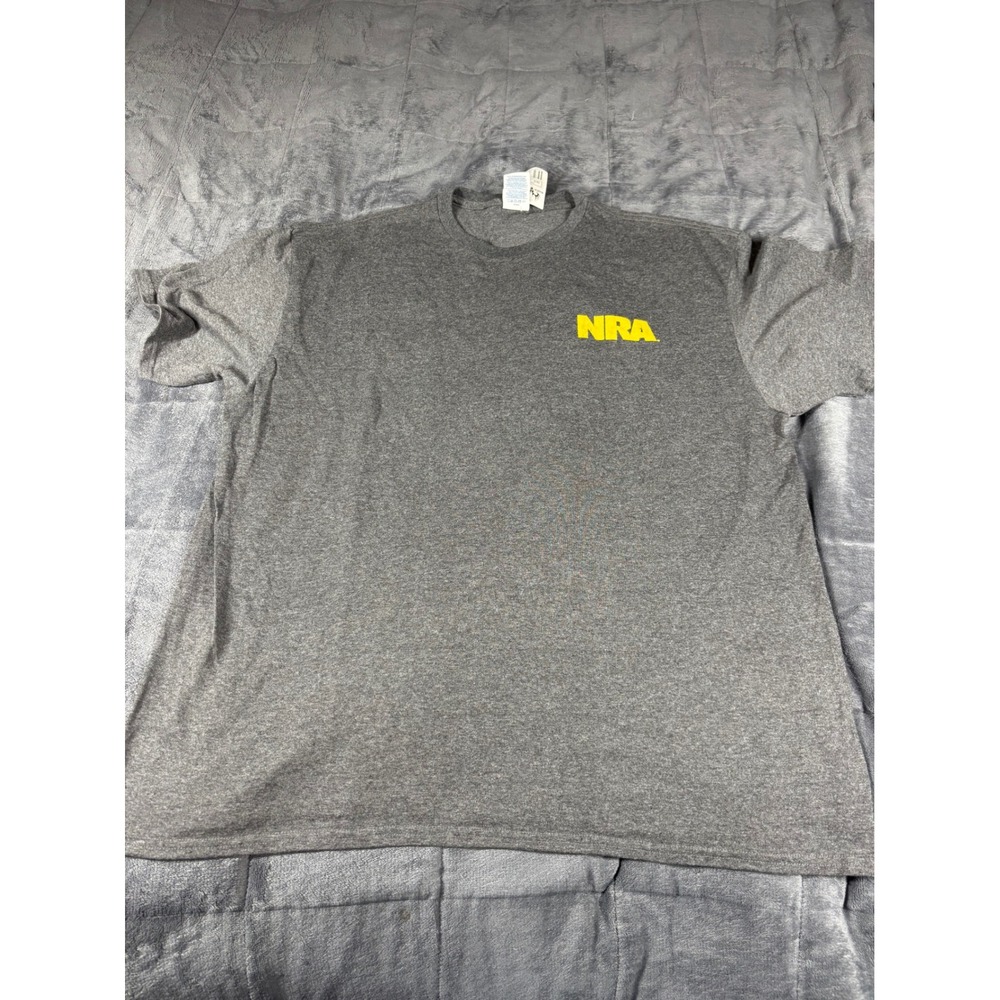 NRA Delta Pro Weight Mens XL Gray Graphic T-Shirt Buck Wear‎ NWT 7813